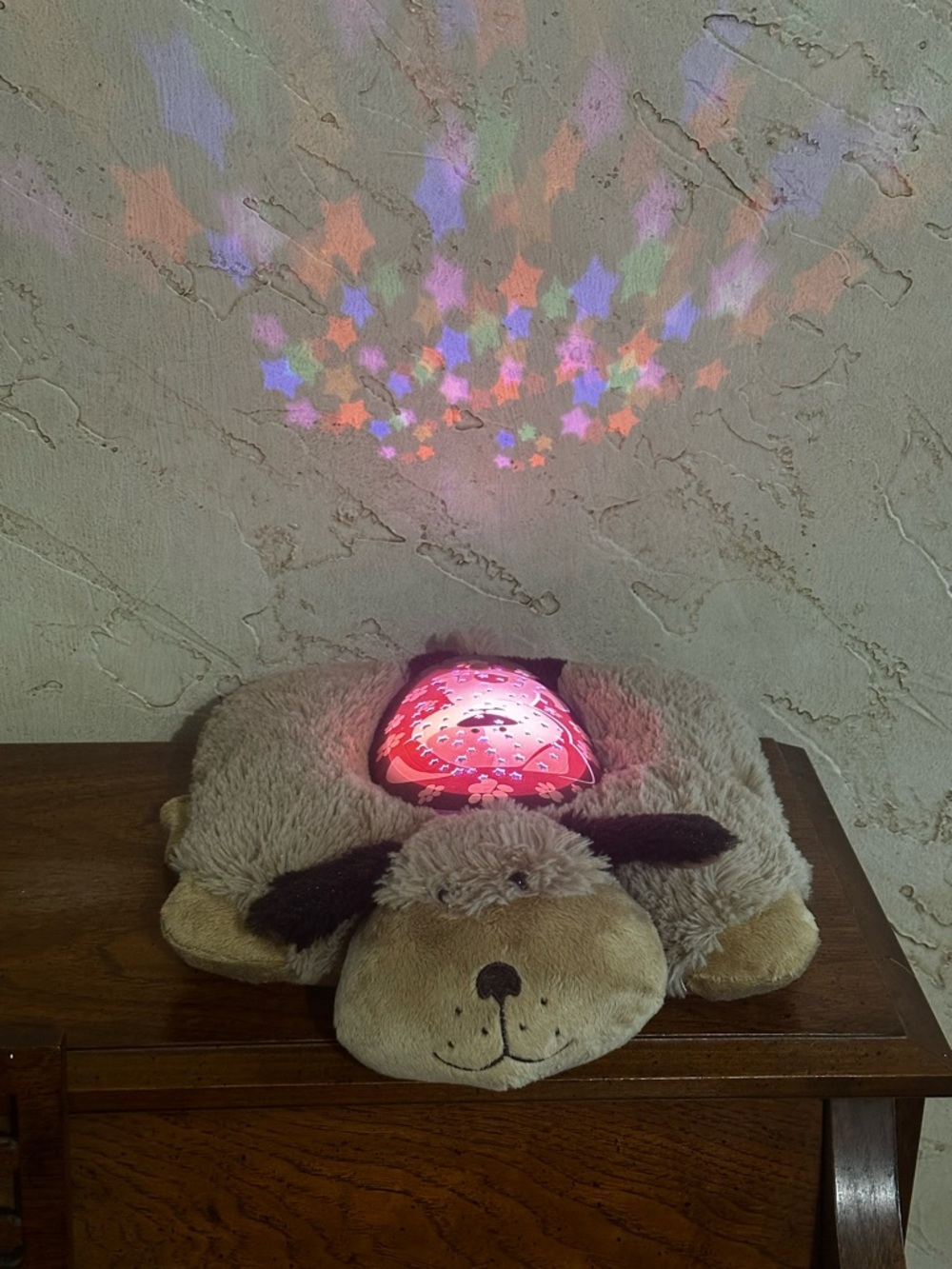 Pillow Pets Sleeptime Dream Lites Snuggly Puppy Plush Night Light Pillow WORKS